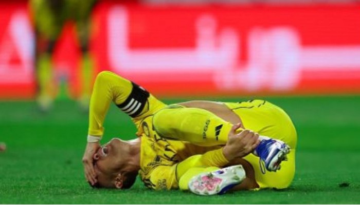 হ্যামস্ট্রিং চোটে মাঠের বাইরে রোনালদো